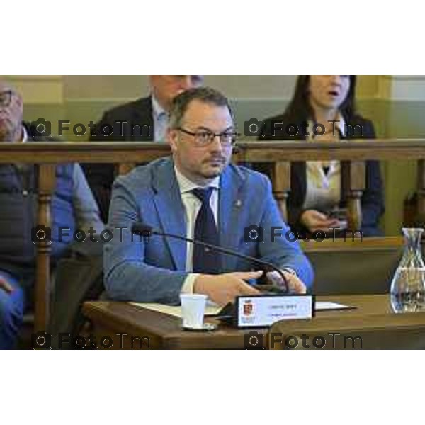 Bergamo primo consiglio Provinciale con Presidente Gianfranco Gafforelli 28 Marzo 2026 Bergamo Italia foto Tiziano Manzoni Lapresse