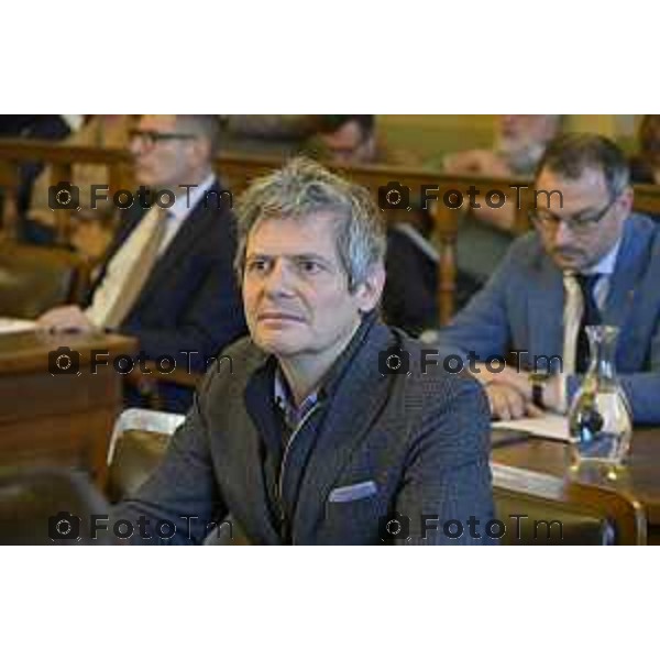 Bergamo primo consiglio Provinciale con Presidente Gianfranco Gafforelli 28 Marzo 2026 Bergamo Italia foto Tiziano Manzoni Lapresse