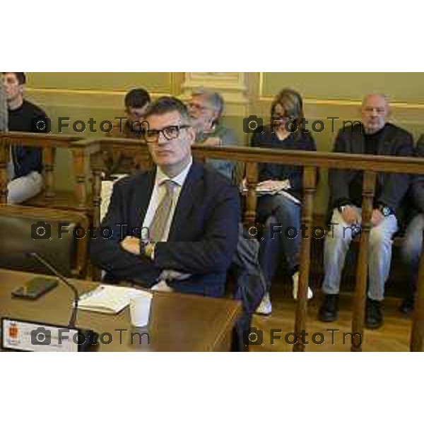 Bergamo primo consiglio Provinciale con Presidente Gianfranco Gafforelli 28 Marzo 2026 Bergamo Italia foto Tiziano Manzoni Lapresse