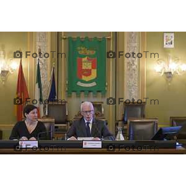 Bergamo primo consiglio Provinciale con Presidente Gianfranco Gafforelli 28 Marzo 2026 Bergamo Italia foto Tiziano Manzoni Lapresse