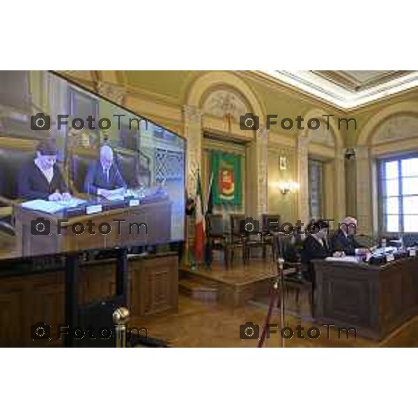 Bergamo primo consiglio Provinciale con Presidente Gianfranco Gafforelli 28 Marzo 2026 Bergamo Italia foto Tiziano Manzoni Lapresse