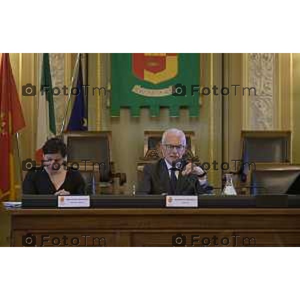 Bergamo primo consiglio Provinciale con Presidente Gianfranco Gafforelli 28 Marzo 2026 Bergamo Italia foto Tiziano Manzoni Lapresse