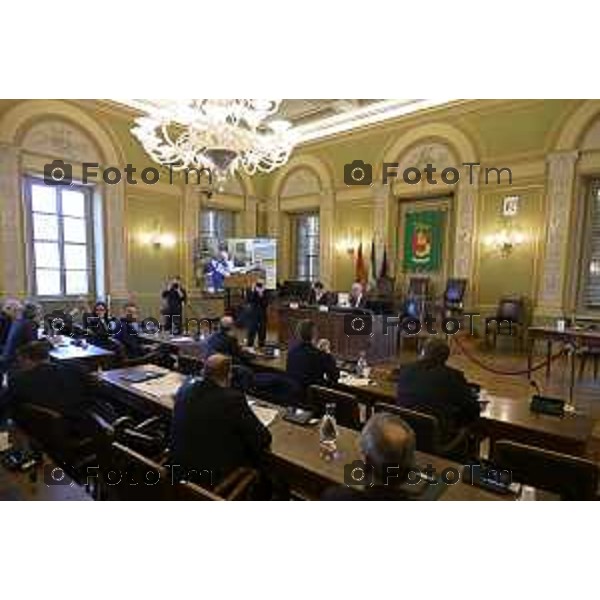 Bergamo primo consiglio Provinciale con Presidente Gianfranco Gafforelli 28 Marzo 2026 Bergamo Italia foto Tiziano Manzoni Lapresse