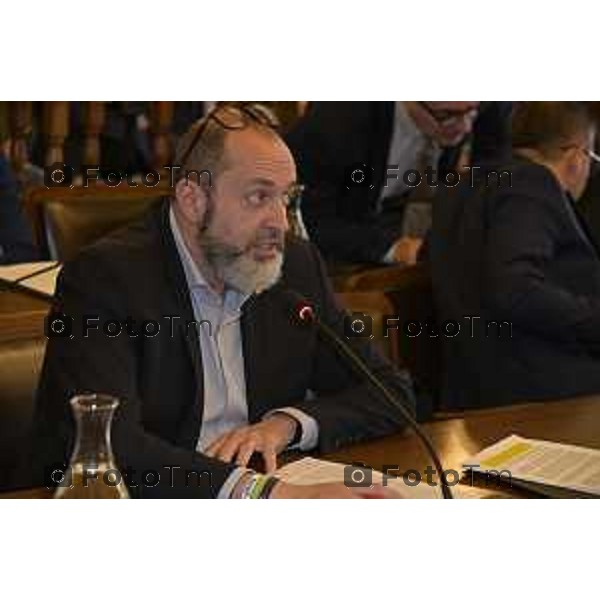 Bergamo primo consiglio Provinciale con Presidente Gianfranco Gafforelli Consigliere Massimo Cocchi 28 Marzo 2026 Bergamo Italia foto Tiziano Manzoni Lapresse