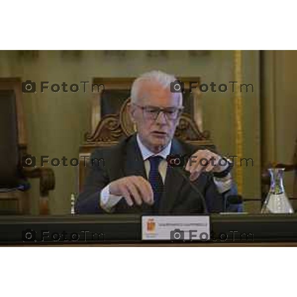 Bergamo primo consiglio Provinciale con Presidente Gianfranco Gafforelli 28 Marzo 2026 Bergamo Italia foto Tiziano Manzoni Lapresse