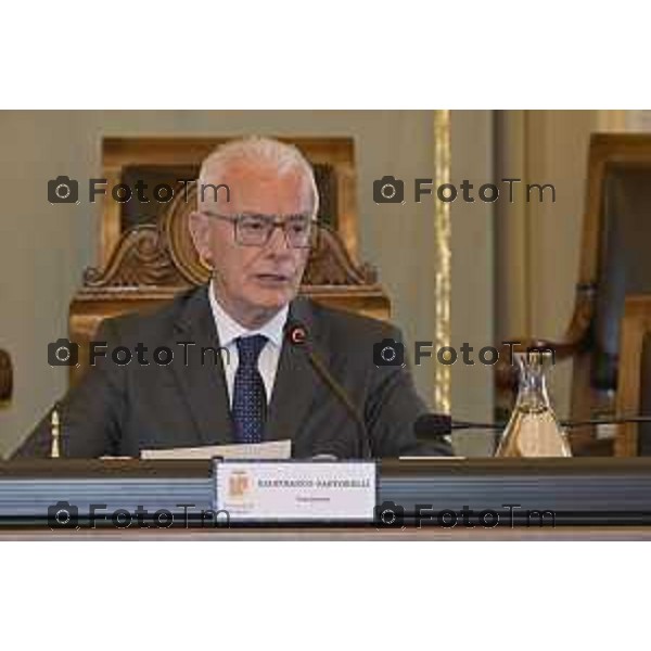 Bergamo primo consiglio Provinciale con Presidente Gianfranco Gafforelli 28 Marzo 2026 Bergamo Italia foto Tiziano Manzoni Lapresse