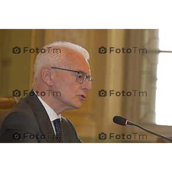 Bergamo primo consiglio Provinciale con Presidente Gianfranco Gafforelli 28 Marzo 2026 Bergamo Italia foto Tiziano Manzoni Lapresse