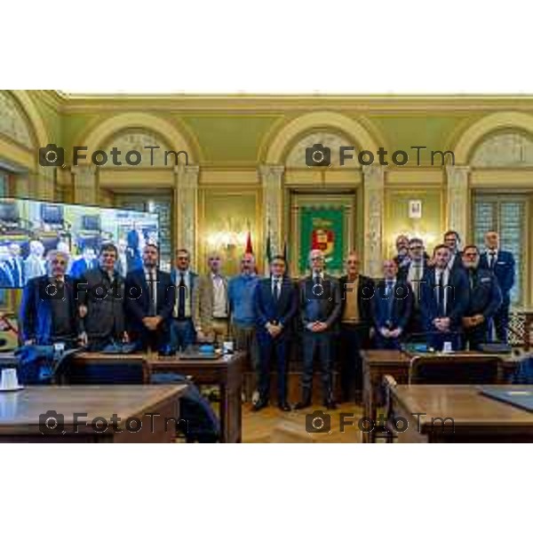 Bergamo primo consiglio Provinciale con Presidente Gianfranco Gafforelli 28 Marzo 2026 Bergamo Italia foto Tiziano Manzoni Lapresse