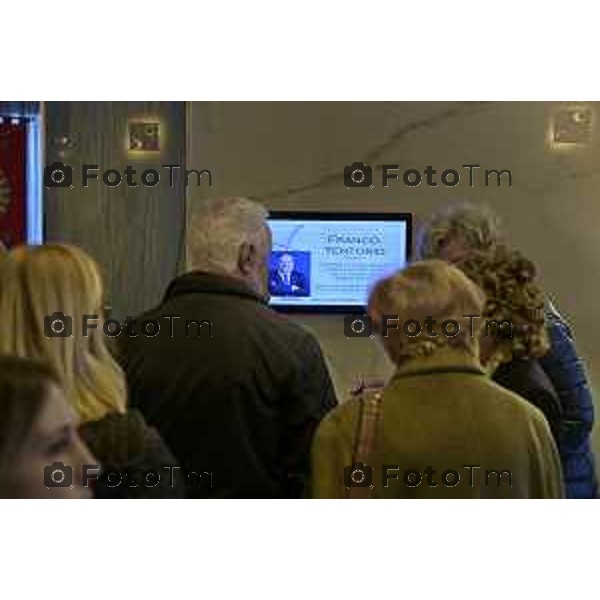 Camera ardente sala del comiatto di Franco Tentorio Ex sindaco 28 Marzo 2026 Bergamo Italia foto Tiziano Manzoni Lapresse