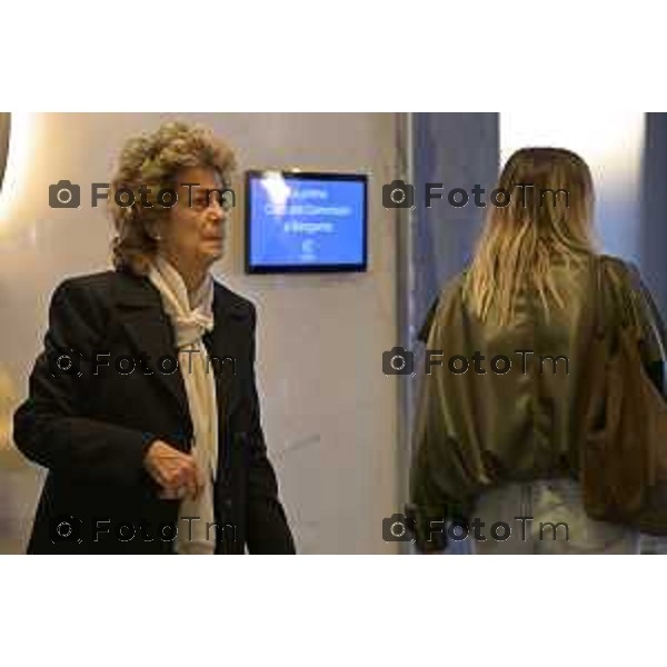 Camera ardente sala del comiatto di Franco Tentorio Ex sindaco 28 Marzo 2026 Bergamo Italia foto Tiziano Manzoni Lapresse