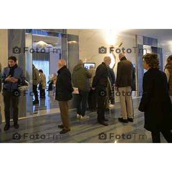 Camera ardente sala del comiatto di Franco Tentorio Ex sindaco 28 Marzo 2026 Bergamo Italia foto Tiziano Manzoni Lapresse