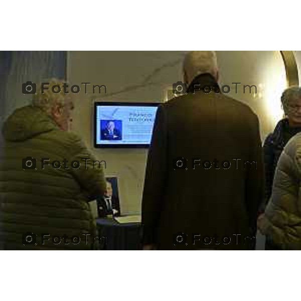 Camera ardente sala del comiatto di Franco Tentorio Ex sindaco 28 Marzo 2026 Bergamo Italia foto Tiziano Manzoni Lapresse