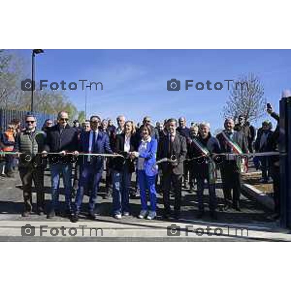 Bergamo apertura dell’impianto di depurazione potenzia la capacità del nucleo storico dell’impianto già attivo, Uniacque ha realizzato grazie al co-finanziamento PNRR. 28 Marzo 2026 Bergamo Italia foto Tiziano Manzoni Lapresse