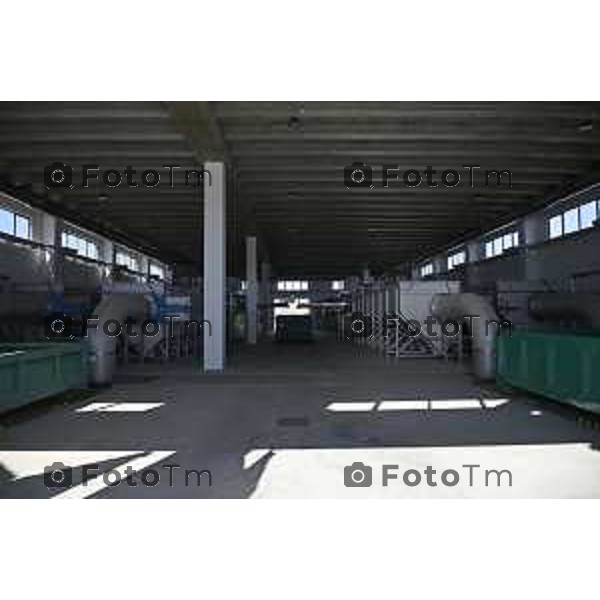 Bergamo apertura dell’impianto di depurazione potenzia la capacità del nucleo storico dell’impianto già attivo, Uniacque ha realizzato grazie al co-finanziamento PNRR. 28 Marzo 2026 Bergamo Italia foto Tiziano Manzoni Lapresse