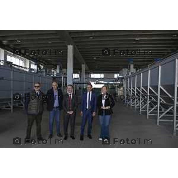 Bergamo apertura dell’impianto di depurazione potenzia la capacità del nucleo storico dell’impianto già attivo, Uniacque ha realizzato grazie al co-finanziamento PNRR. 28 Marzo 2026 Bergamo Italia foto Tiziano Manzoni Lapresse