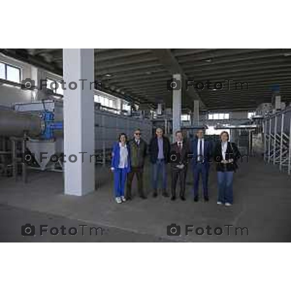 Bergamo apertura dell’impianto di depurazione potenzia la capacità del nucleo storico dell’impianto già attivo, Uniacque ha realizzato grazie al co-finanziamento PNRR. 28 Marzo 2026 Bergamo Italia foto Tiziano Manzoni Lapresse