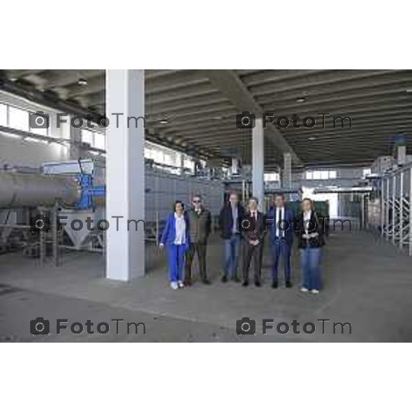 Bergamo apertura dell’impianto di depurazione potenzia la capacità del nucleo storico dell’impianto già attivo, Uniacque ha realizzato grazie al co-finanziamento PNRR. 28 Marzo 2026 Bergamo Italia foto Tiziano Manzoni Lapresse