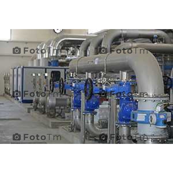 Bergamo apertura dell’impianto di depurazione potenzia la capacità del nucleo storico dell’impianto già attivo, Uniacque ha realizzato grazie al co-finanziamento PNRR. 28 Marzo 2026 Bergamo Italia foto Tiziano Manzoni Lapresse