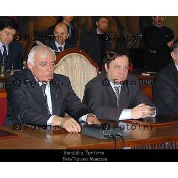 foto LaPresse Tiziano Manzoni (archivio Manzoni ) Bergamo Giuramento cadetti Accademia della Guardia di Finanza 2012 Nella foto Franco Tentorio