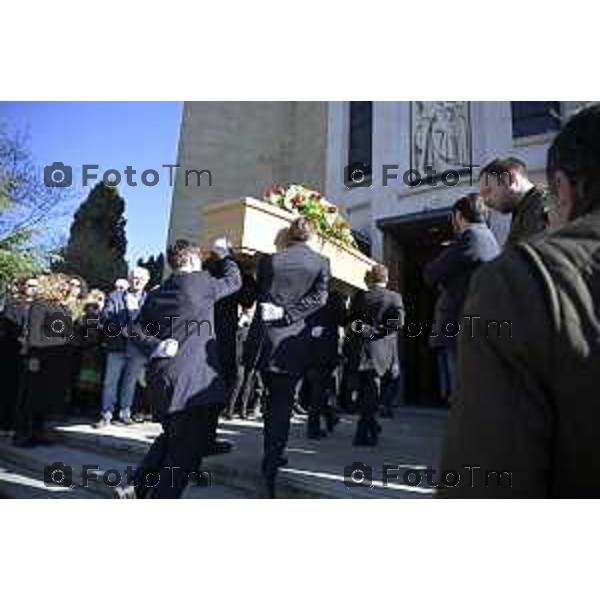 Bergamo funerale di Franco Tentorio ex sindaco di Bg e consigliere comunale per 49 anni anni 30 Marzo 2026 Bergamo Italia foto Tiziano Manzoni Lapresse