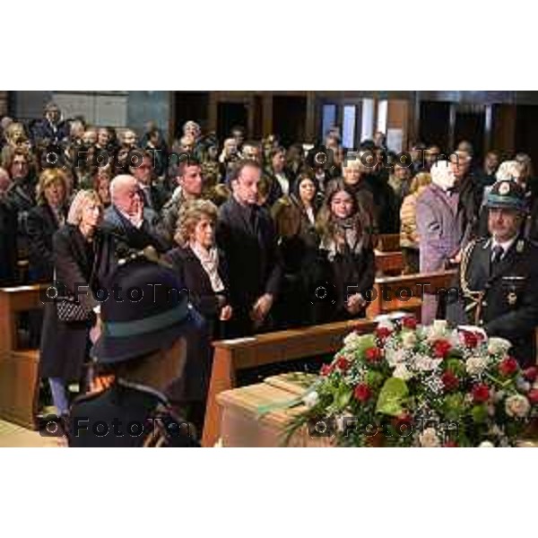 Bergamo funerale di Franco Tentorio ex sindaco di Bg e consigliere comunale per 49 anni anni 30 Marzo 2026 Bergamo Italia foto Tiziano Manzoni Lapresse