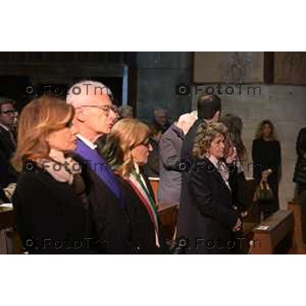 Bergamo funerale di Franco Tentorio ex sindaco di Bg e consigliere comunale per 49 anni anni 30 Marzo 2026 Bergamo Italia foto Tiziano Manzoni Lapresse