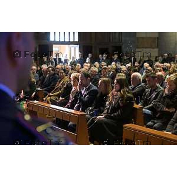 Bergamo funerale di Franco Tentorio ex sindaco di Bg e consigliere comunale per 49 anni anni 30 Marzo 2026 Bergamo Italia foto Tiziano Manzoni Lapresse