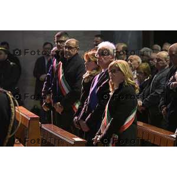 Bergamo funerale di Franco Tentorio ex sindaco di Bg e consigliere comunale per 49 anni anni 30 Marzo 2026 Bergamo Italia foto Tiziano Manzoni Lapresse