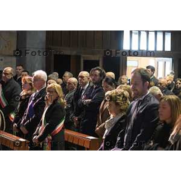 Bergamo funerale di Franco Tentorio ex sindaco di Bg e consigliere comunale per 49 anni anni 30 Marzo 2026 Bergamo Italia foto Tiziano Manzoni Lapresse