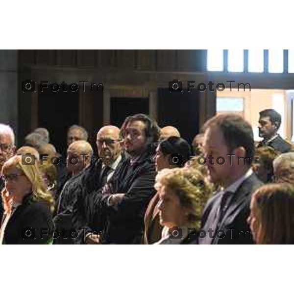 Bergamo funerale di Franco Tentorio ex sindaco di Bg e consigliere comunale per 49 anni anni 30 Marzo 2026 Bergamo Italia foto Tiziano Manzoni Lapresse