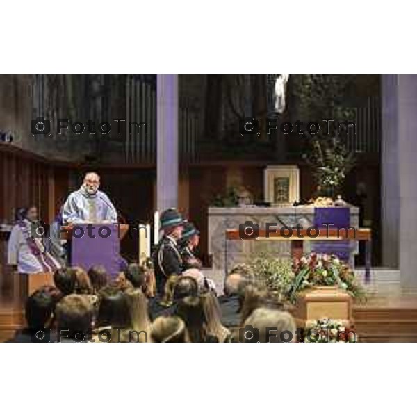 Bergamo funerale di Franco Tentorio ex sindaco di Bg e consigliere comunale per 49 anni anni 30 Marzo 2026 Bergamo Italia foto Tiziano Manzoni Lapresse