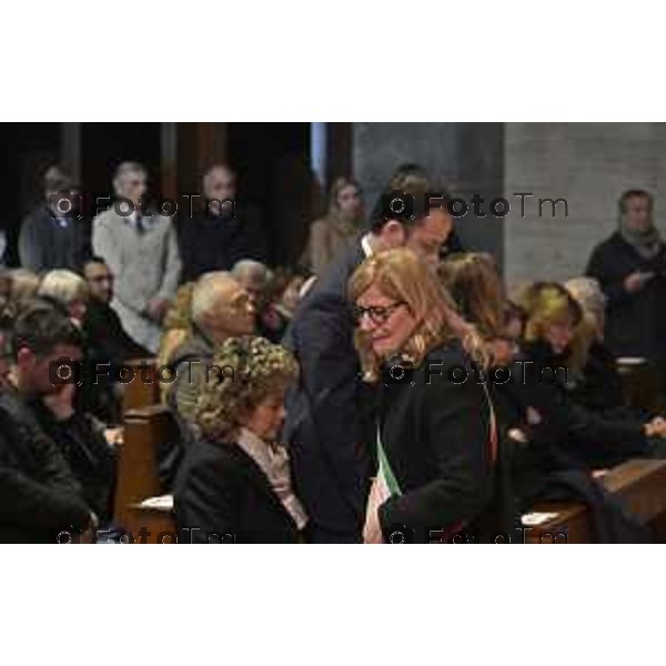Bergamo funerale di Franco Tentorio ex sindaco di Bg e consigliere comunale per 49 anni anni 30 Marzo 2026 Bergamo Italia foto Tiziano Manzoni Lapresse