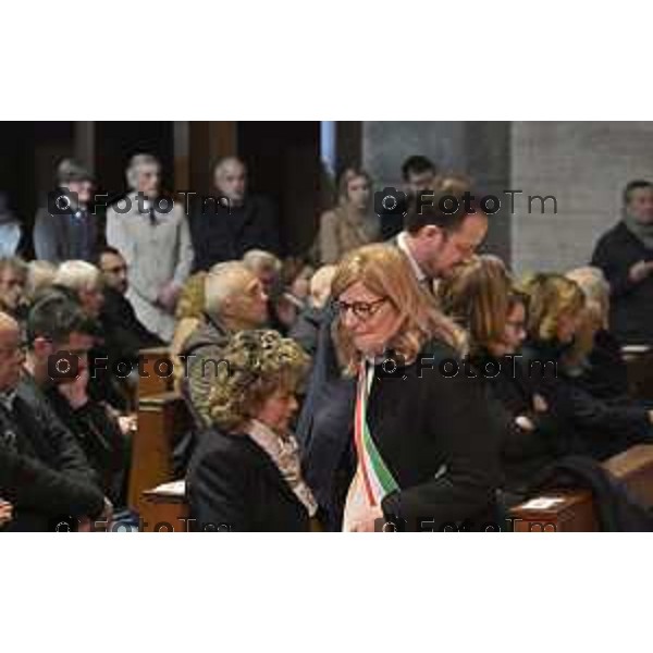 Bergamo funerale di Franco Tentorio ex sindaco di Bg e consigliere comunale per 49 anni anni 30 Marzo 2026 Bergamo Italia foto Tiziano Manzoni Lapresse