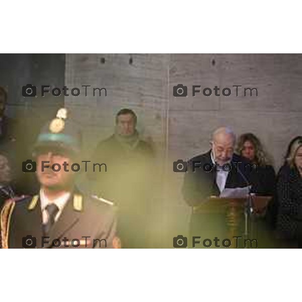 Bergamo funerale di Franco Tentorio ex sindaco di Bg e consigliere comunale per 49 anni anni 30 Marzo 2026 Bergamo Italia foto Tiziano Manzoni Lapresse