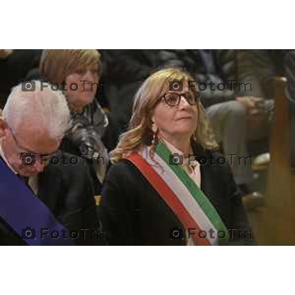 Bergamo funerale di Franco Tentorio ex sindaco di Bg e consigliere comunale per 49 anni anni 30 Marzo 2026 Bergamo Italia foto Tiziano Manzoni Lapresse