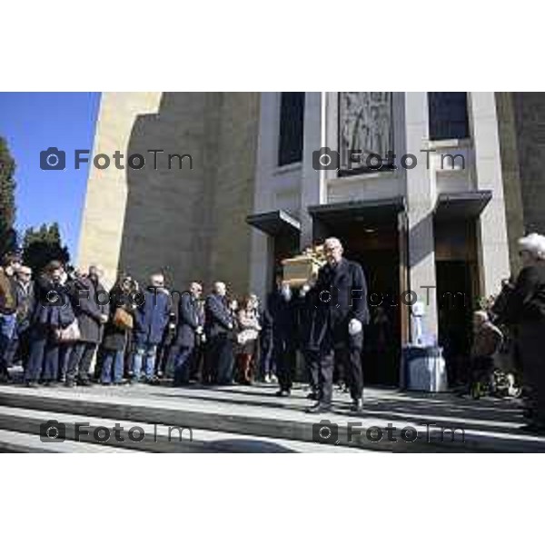 Bergamo funerale di Franco Tentorio ex sindaco di Bg e consigliere comunale per 49 anni anni 30 Marzo 2026 Bergamo Italia foto Tiziano Manzoni Lapresse
