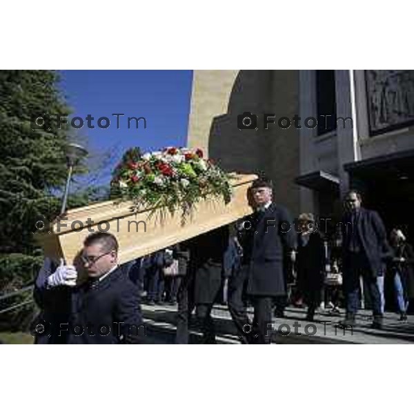 Bergamo funerale di Franco Tentorio ex sindaco di Bg e consigliere comunale per 49 anni anni 30 Marzo 2026 Bergamo Italia foto Tiziano Manzoni Lapresse