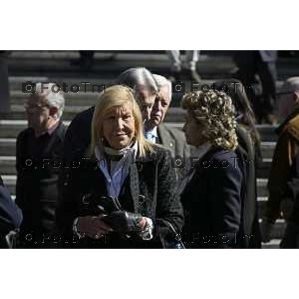 Bergamo funerale di Franco Tentorio ex sindaco di Bg e consigliere comunale per 49 anni anni 30 Marzo 2026 Bergamo Italia foto Tiziano Manzoni Lapresse