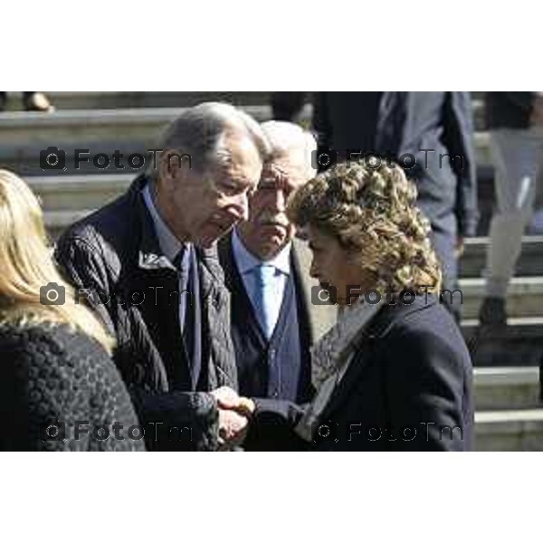 Bergamo funerale di Franco Tentorio ex sindaco di Bg e consigliere comunale per 49 anni anni Terzi di Sant\'Agata 30 Marzo 2026 Bergamo Italia foto Tiziano Manzoni Lapresse