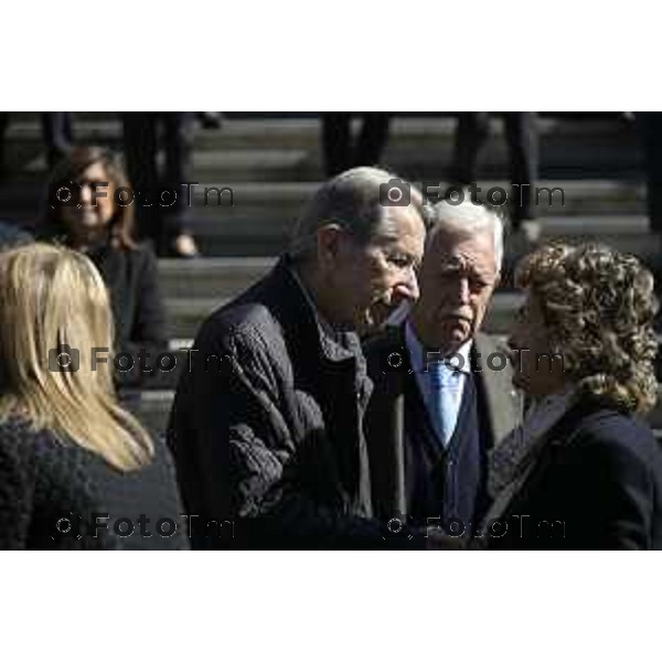 Bergamo funerale di Franco Tentorio ex sindaco di Bg e consigliere comunale per 49 anni anni Terzi di Sant\'Agata 30 Marzo 2026 Bergamo Italia foto Tiziano Manzoni Lapresse