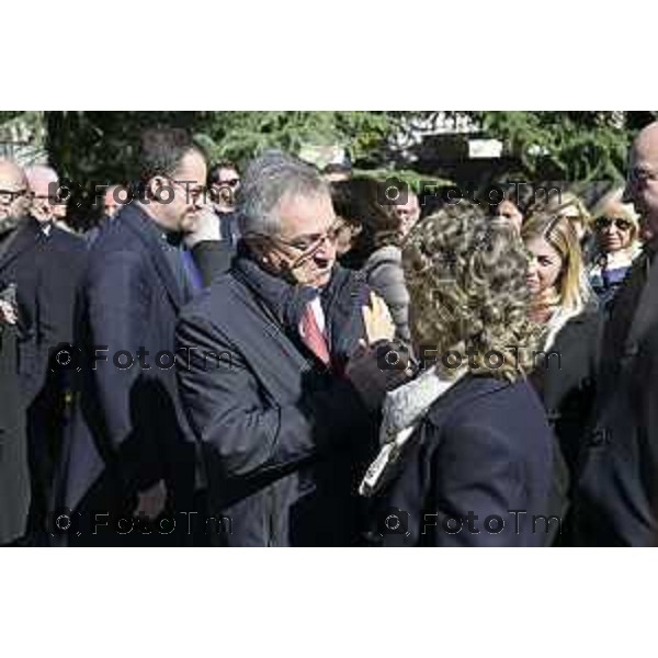 Bergamo funerale di Franco Tentorio ex sindaco di Bg e consigliere comunale per 49 anni anni Ceci 30 Marzo 2026 Bergamo Italia foto Tiziano Manzoni Lapresse