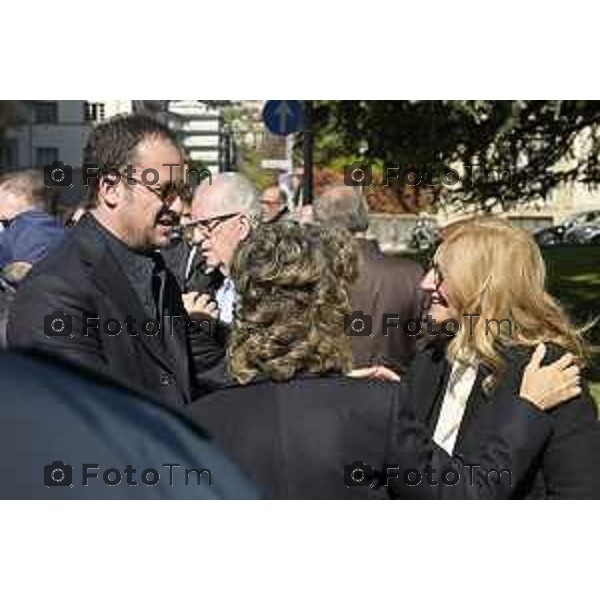 Bergamo funerale di Franco Tentorio ex sindaco di Bg e consigliere comunale per 49 anni anni 30 Marzo 2026 Bergamo Italia foto Tiziano Manzoni Lapresse