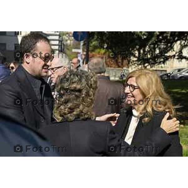 Bergamo funerale di Franco Tentorio ex sindaco di Bg e consigliere comunale per 49 anni anni 30 Marzo 2026 Bergamo Italia foto Tiziano Manzoni Lapresse