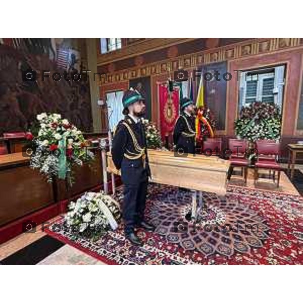 Bergamo funerale di Franco Tentorio ex sindaco di Bg e consigliere comunale per 49 anni anni 30 Marzo 2026 Bergamo Italia foto Tiziano Manzoni Lapresse