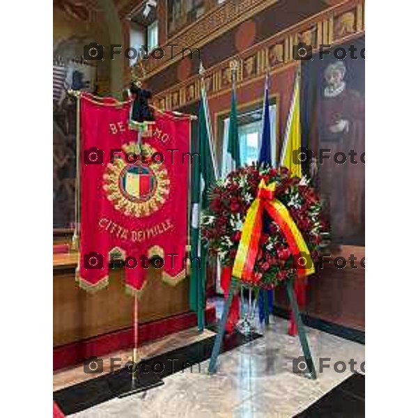 Bergamo funerale di Franco Tentorio ex sindaco di Bg e consigliere comunale per 49 anni anni 30 Marzo 2026 Bergamo Italia foto Tiziano Manzoni Lapresse
