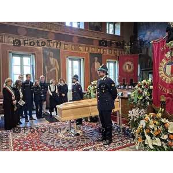 Bergamo funerale di Franco Tentorio ex sindaco di Bg e consigliere comunale per 49 anni anni 30 Marzo 2026 Bergamo Italia foto Tiziano Manzoni Lapresse