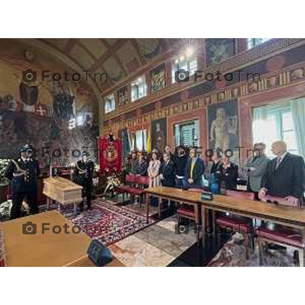 Bergamo funerale di Franco Tentorio ex sindaco di Bg e consigliere comunale per 49 anni anni 30 Marzo 2026 Bergamo Italia foto Tiziano Manzoni Lapresse