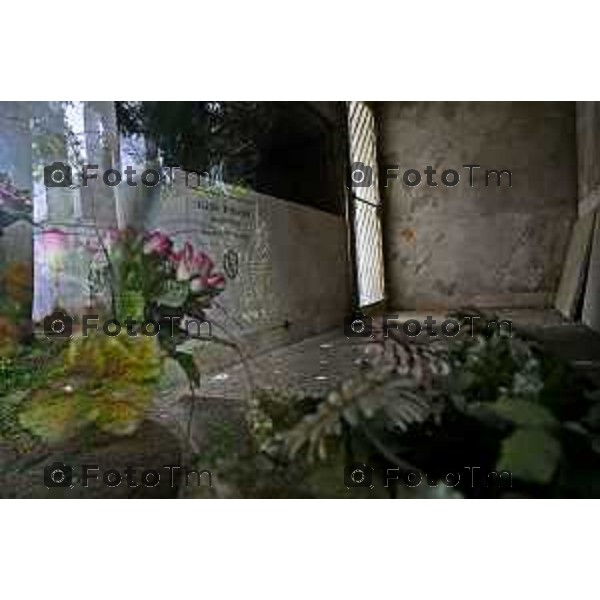 Bergamo Cappelle funebri al cimitero monumentale Bergonzo 01-Aprile 2026 Bergamo Italia foto Tiziano Manzoni Lapresse