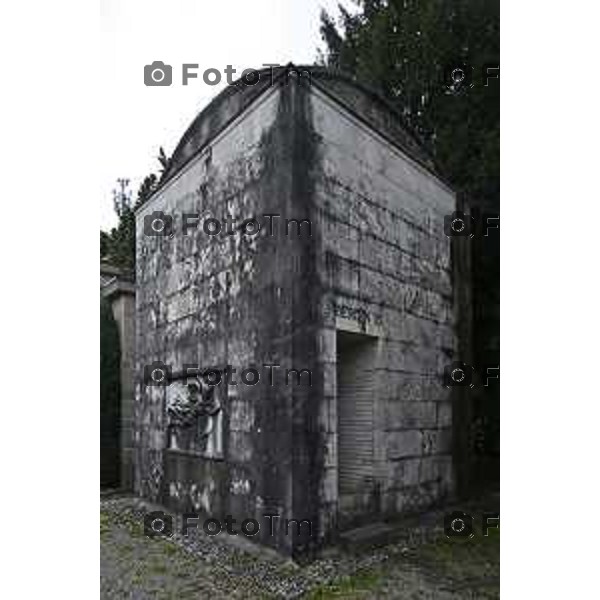 Bergamo Cappelle funebri al cimitero monumentale Bergonzo 01-Aprile 2026 Bergamo Italia foto Tiziano Manzoni Lapresse