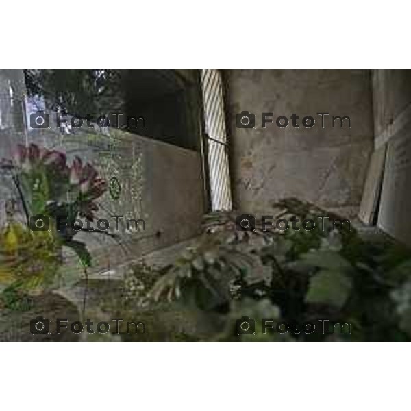 Bergamo Cappelle funebri al cimitero monumentale Bergonzo 01-Aprile 2026 Bergamo Italia foto Tiziano Manzoni Lapresse